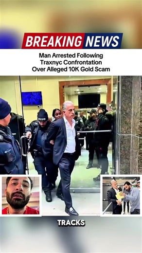 Man Arrested Following TraNYC Confrontation Over Alleged 10K Gold Scam#fyp #viral #jewelry#traxnyc #storytime #crime #arrested