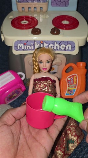 Barbie Doll Mini Kitchen Set Collection Pretend Playing || Toys Asmr