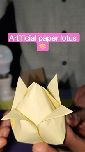 Lotus flower of the finest paper ll #flowercraft #lotus #diy #flowers #craft #shorts