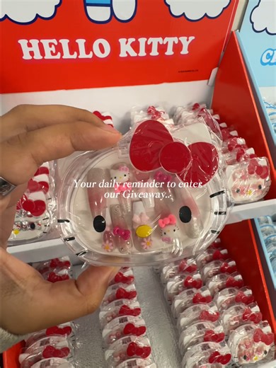 GIVEAWAY TIME GIVEAWAY TIME GIVEAWAY TIME Three lucky Instagram winners will receive our nail set featuring Hello Kitty and Friends 💖💅 ⋆౨ৎ˚⟡˖ 🥇1st Place: 2 Hello Kitty and Friends Nail Sets a Hello Kitty and Friends themed UV Nail Lamp 🥈2nd Place: 2 Hello Kitty and Friends Nail Sets 🥉3rd Place: 1 Hello Kitty and Friends Nail Set HOW TO ENTER: 🌸 Follow @3h_nails_official 🎀 Like this post 🫧 Comment your favorite @Sanrio character from the video 👯 Tag 2 friends That’s it ✨ ‼️ This is our o