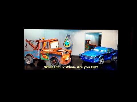 Cars 2 (2011) Mater Meets Grem, Acer, and Rod Redline In Men's Restroom (10th Anniversary Edition)