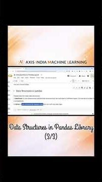 Data Structures in Pandas Library #pandas #explore #foryou #viral #datastructures #python #aiml