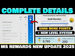 Earn More Points 🤑 : Complete Details About Microsoft Rewards New Update 2025