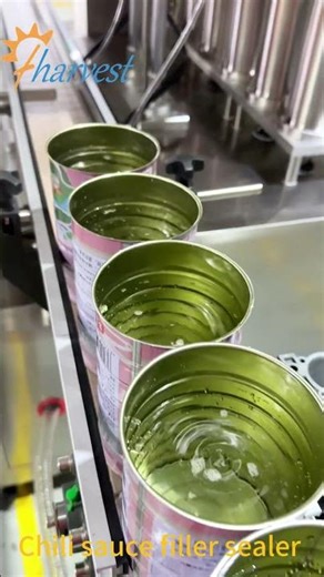 Automatic Chili Sauce Filler Sealer Machine for Tin Can , ketchup/ghee Can Filling Seaming Machine