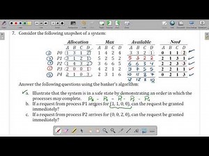 OS 2023 - Discussion 9 - [Part 2/2] Banker's Algorithm Example 2