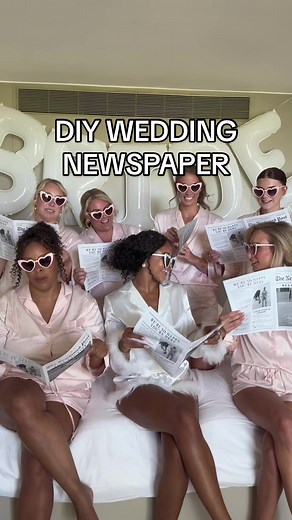 Easy DIY Wedding Newspaper Printing with Staples Canada