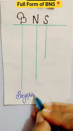 Bayesian Network Structure | Full Form of BNS | Meaning of BNS | #shorts #shortsfeed #bns #fullforms