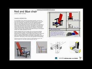 Red and Blue chair 1 Layers