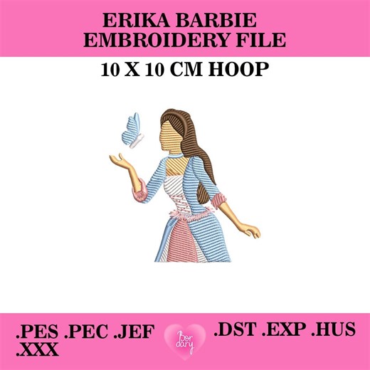 Barbie the Princess and the Pauper Erika Embroidery File - Etsy