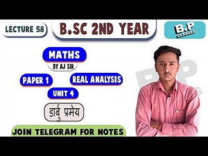 lecture-58//real analysis//unit-4 BSc 2nd year