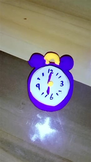 Day 12 – Cute Purple Clay Watch ⏰💜 | Handmade Mini Clock