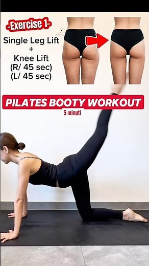 【5 MINUTE🔥】 PILATES BOOTY WORKOUT | Lift & Fat Burn #shorts #shortvideo #shortsfeed #pilates
