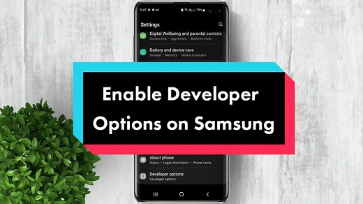 How to Enable Developer Options on Samsung Phone