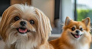 Shih tzu vs. pomerania: ¿Qué perro es mejor y cuál es más cariñoso?