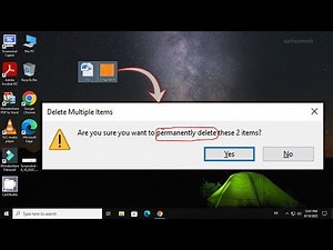 Shortcut Key to Delete Files Permanently In Windows