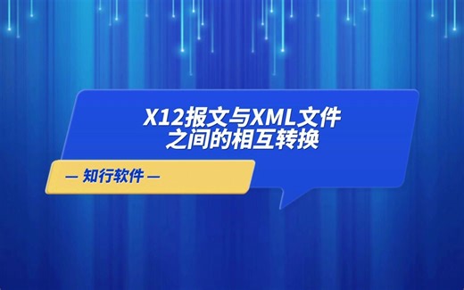 X12报文与XML文件之间的相互转换