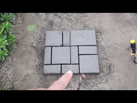 DIY CONCRETE PATHWALK using HDPE Molding