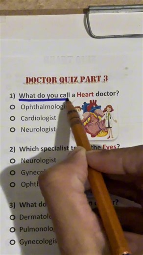 Doctor Quiz Part 3. Don’t scroll answer the last one. #medical #medicalstudents #nurse #quiz #unfreezemyacount