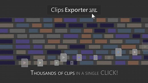 PR脚本-将时间线多个素材批量导出单个视频 Clips Exporter v1.1.2 使用教程