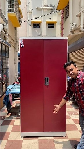 2 Door Steel Almirah | Modern & Stylish Design 😍 #shortsfeed #furniture #almirahs