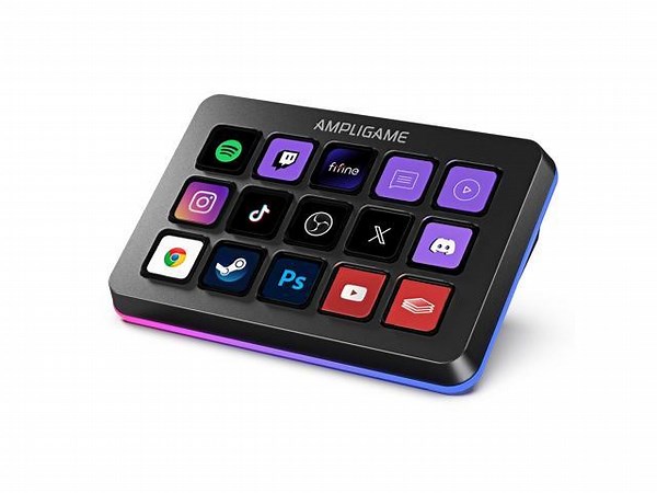 FIFINE AmpliGame Stream Controller with 15 Macro Keys, Streaming Keyboard with Trigger Actions in OBS/Twitch/YouTube/Streamlabs, Shortcut Buttons Keypad Works with Mac and PC-D6 - Newegg.com