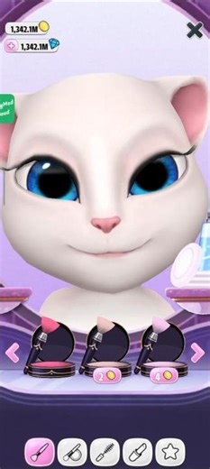 Buying every blush 🎀#viral #gameplay #talkingangela #angela #trendingshorts #games #unlimited