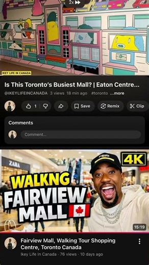 Inside Toronto Eaton Centre Walking Tour