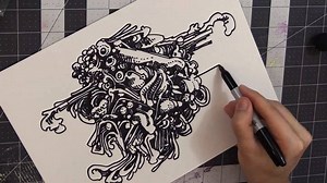 Lil 20-minute doodle. Full real-time version with live commentary is on Patreon.com/peterdraws . Full weird little song is on SoundCloud.com/peterdraws | Peter Draws