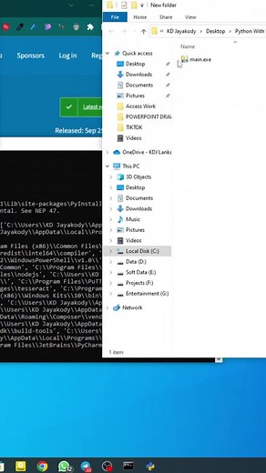 Convert Python Script to Executable File： Fixing 'Pip not Found' Issue#Fyp#Foryou#Sinhala#Srilanka#KDJayakody#PythonScript#ExecutableFile#PipNotFound#Troubleshooting#Tutorial