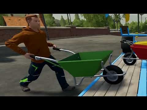 FS 22 Indian Tractor mod and Small Trolley With one Wheel | Farming Simulator & Mahindra Tractor