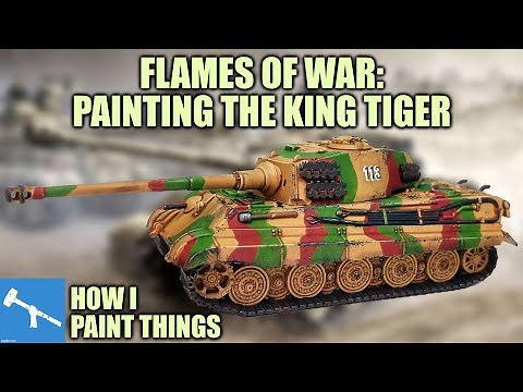 Painting Flames of War Tiger II - No Airbrushing! [How I Paint Things]
