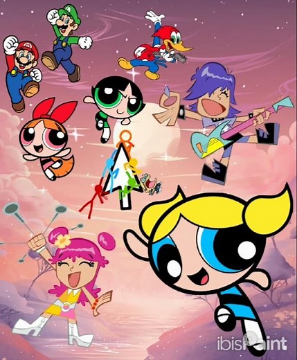 IbisPaint X: As meninas Super poderosas X Hi Hi Puffy Amiyumi #4 #ibispaintx