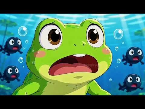 Little Frog Helps Lost Tadpoles Find Their Mom | Learn English with Fun Kids Animation