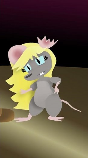 MONSTERGIRL MUKBANG - Mouse girl gets stoned and stuffed | Furry weight gain cartoon #shorts