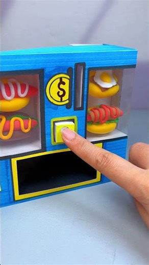 🤣Homemade Paper Egg Hot Dog Vending Machine_ Paper Craft Ideas #shorts #papercr
