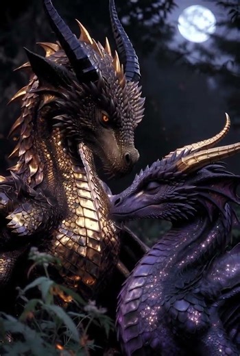 The Gold Violet Dragons