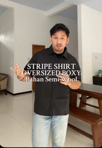 Stripe Shirt Oversized Boxy