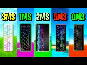 TOP 5 BEST Keyboards in Fortnite TEST! ⌨️