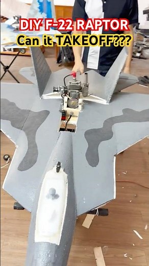 Homemade F-22 Raptor With Gas Engine – Can It Take Off?