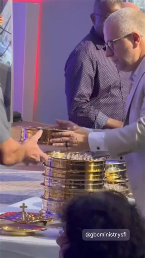 A beautiful communion moment in our worship service. The bread is a symbol of the body of Jesus which was broken for us. The cup is a symbol of Jesus blood which was shed for us. Join us Sundays 11am. | Grace Baptist Church of Southwest Ranches, FL