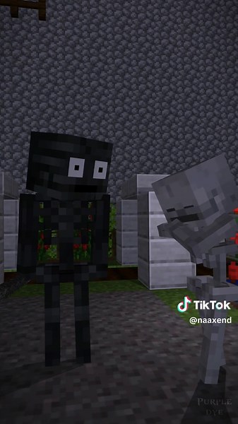 woah wither👏😯 #monsterschool #minecraftanimation #witherskeleton #skeleton #minecraft