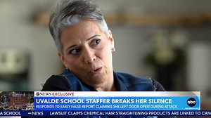 ABC NEWS EXCLUSIVE: "I am suffering mentally of course, emotionally ... I see those victims' faces. I pray for them every night." Uvalde educator Emilia "Amy" Marin breaks her silence after an early false report claimed she left the door open during the attack. John Quinones reports. https://gma.abc/3VTjgjZ | Good Morning America