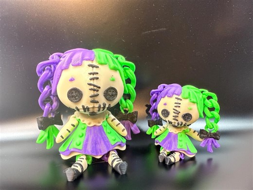 Creepy-cute Braided Patchwork Doll – Articulated 3D Print - Etsy
