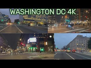 Night Driving in Washington DC - Dashcam View