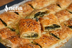 Çiğden Ispanaklı Peynirli Börek