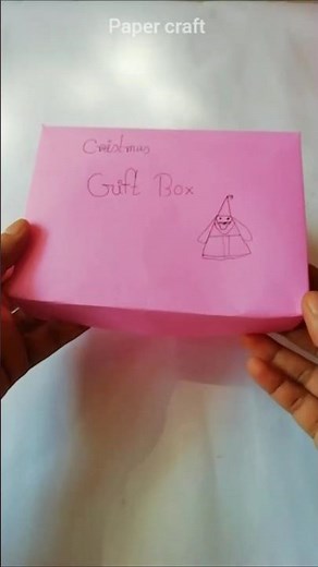 DIY Tissue paper Christmas gift box magic making @Papercrafts #diy​ #viral​ #art​ #ytshorts