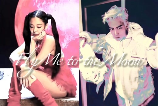 【AI cover】Fly Me to the Moon/Lucky-JENNIE＆T.O.P（翻唱版本：Rick Hale＆Breea Guttery）