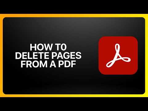 How To Delete Pages From a PDF in Adobe Acrobat! Tutorial