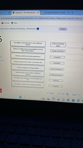 The image displays a question from a Medical Assisting homework... | Filo