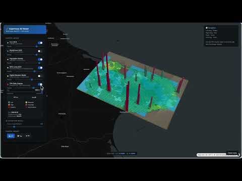 3D Digital Twin for Wildfire Resilience | SILVANUS Copernicus Data Viewer